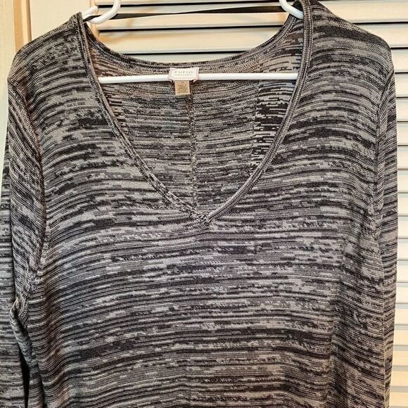 CUPIO‎ Curvy grey heather trapeze high low sweater - Picture 4 of 11